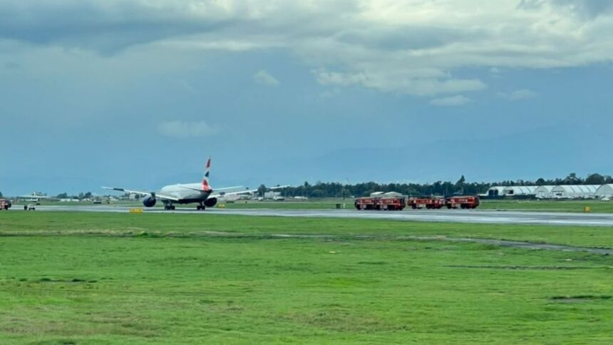 Incidente en el AICM British Airways enfrenta complicaciones en el