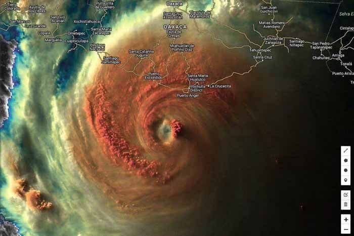 Michoacan en estado de alerta ante la intensificacion del huracan