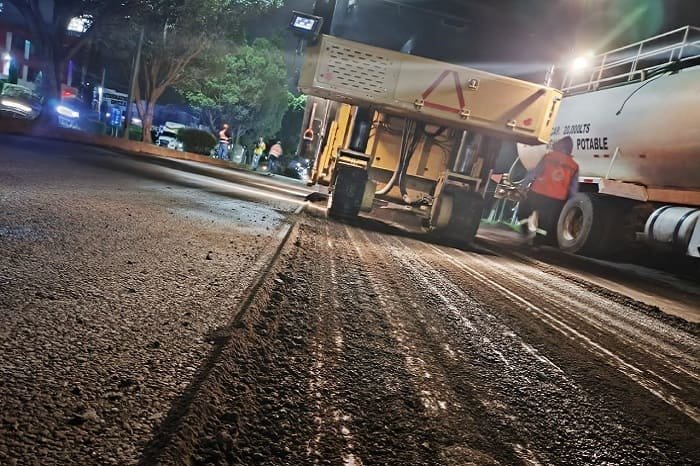 Progreso Avanzado La Nueva Carpeta Asfaltica en la Salida Charo