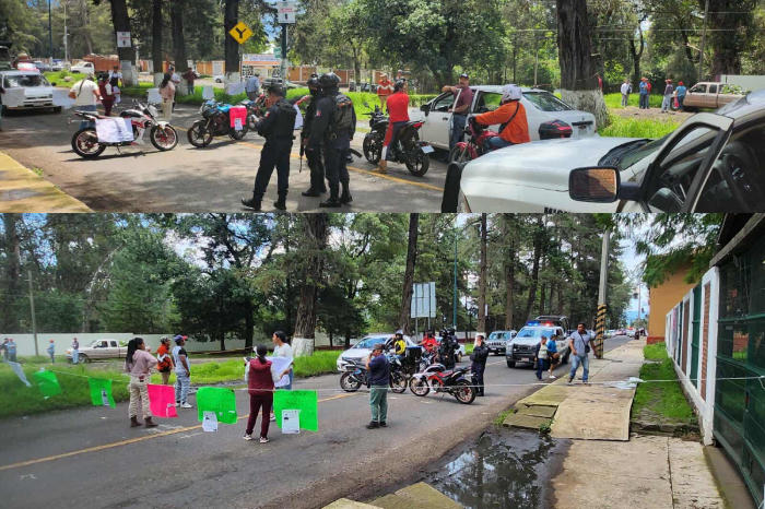 protestas en patzcuaro cierran accesos exigiendo la aparicion con vida