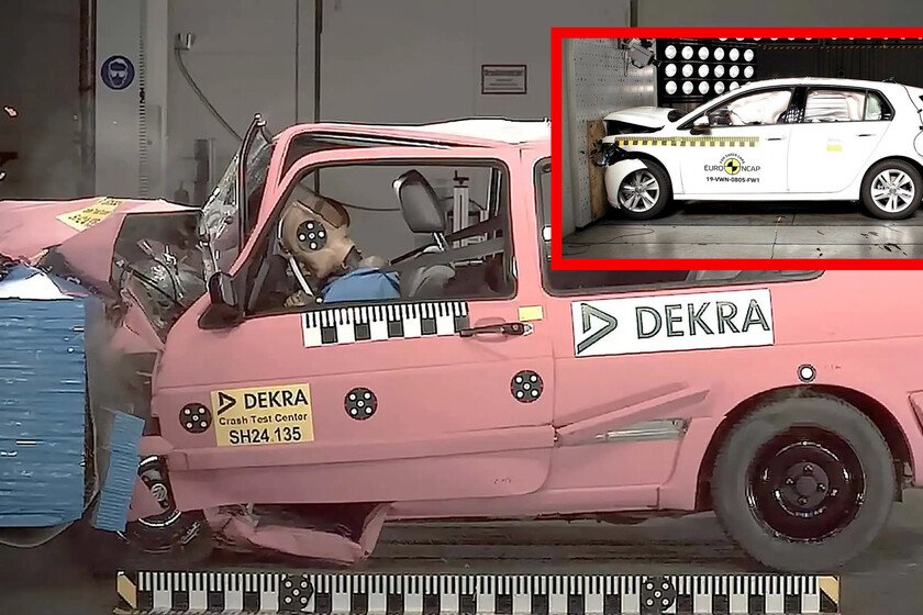 Comparativa entre un Volkswagen antiguo y el modelo actual muestra diferencias significativas