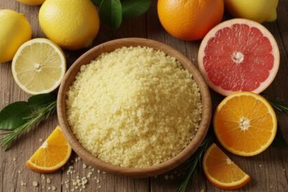 Aprovecha las cáscaras de limón y cítricos para preparar una sal aromatizada