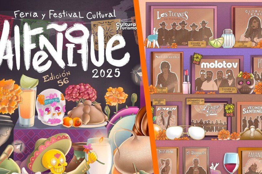 Artistas y fechas de presentaciones programadas