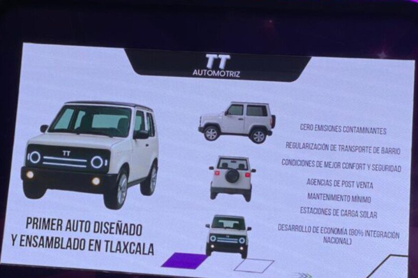 Costo de 100,000 pesos para vehículo con capacidad para cinco pasajeros y piezas locales