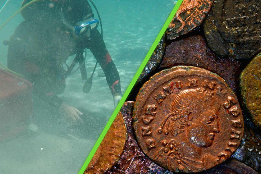 Descubrimiento de 30,000 monedas romanas de bronce en Italia