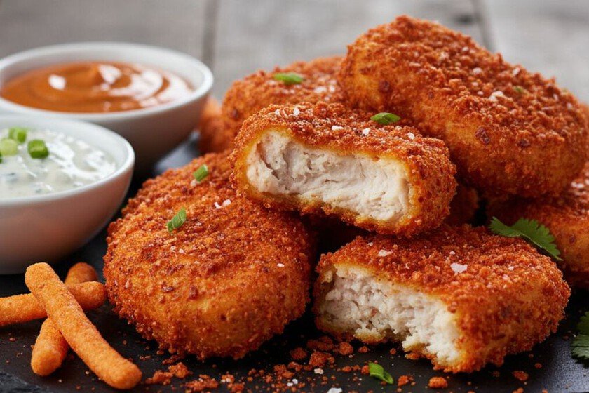 Nuggets de pollo Flamin’ Hot extra crujientes para disfrutar en fin de semana