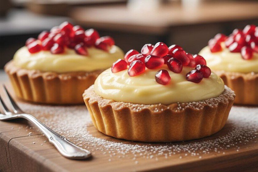 Prepara tartas rellenas de crema pastelera con fruta de temporada
