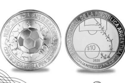 banco de argentina emite moneda de plata con el gol