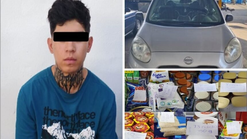 detencion de joven con mas de 250 articulos robados en