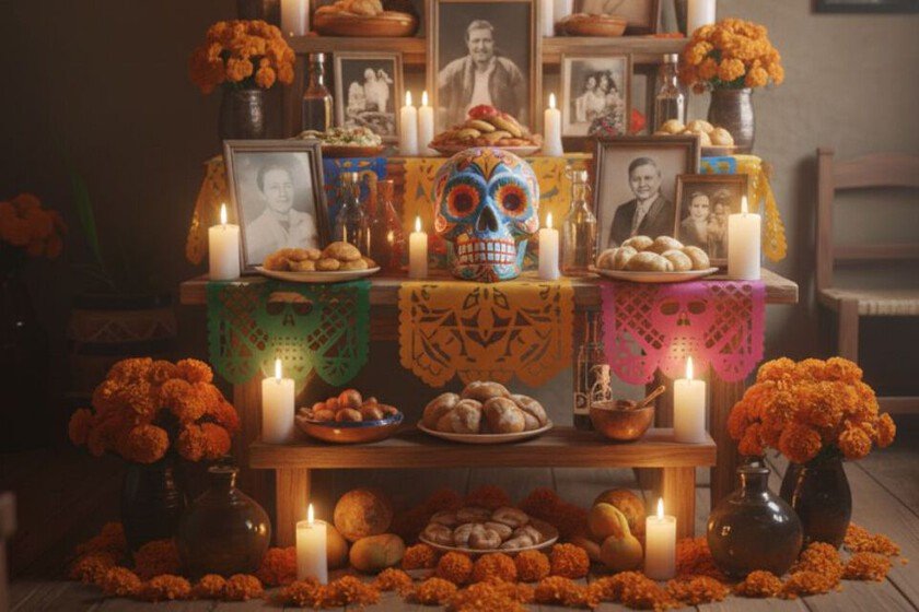 El significado de los colores en el altar de muertos