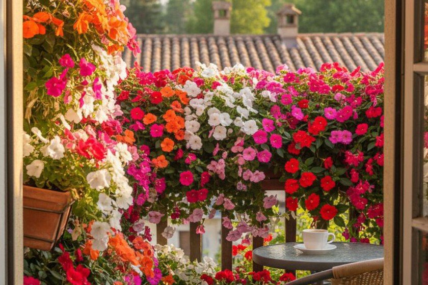 Flores resistentes para sombra que embellecerán tu balcón durante todo el año