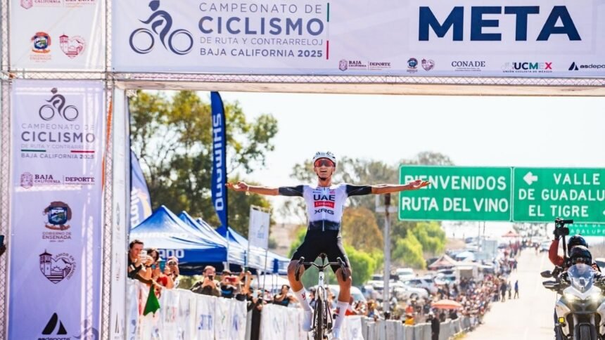 isaac del toro gana el titulo de ruta del campeonato