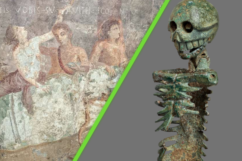 Los romanos ofrecían esqueletos fantasma en banquetes como recordatorio de la mortalidad