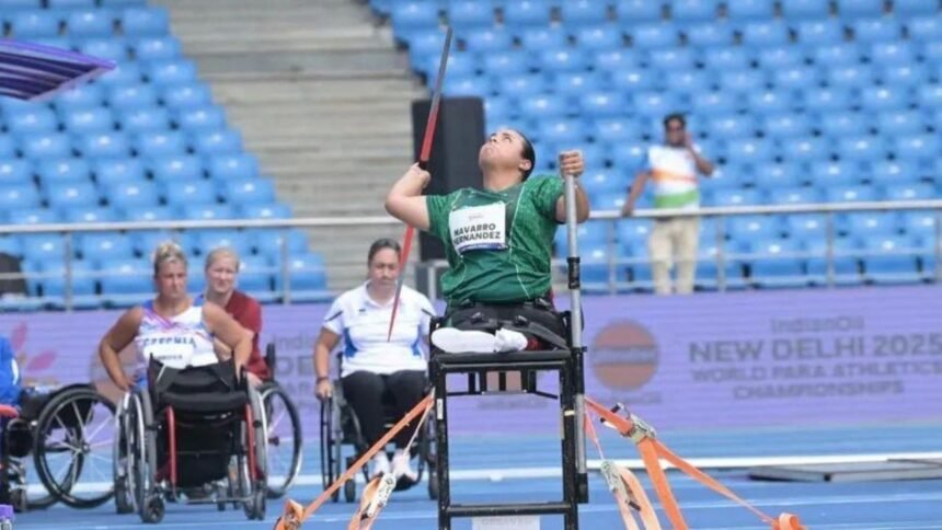 maria guadalupe navarro establece record continental en lanzamiento de jabalina
