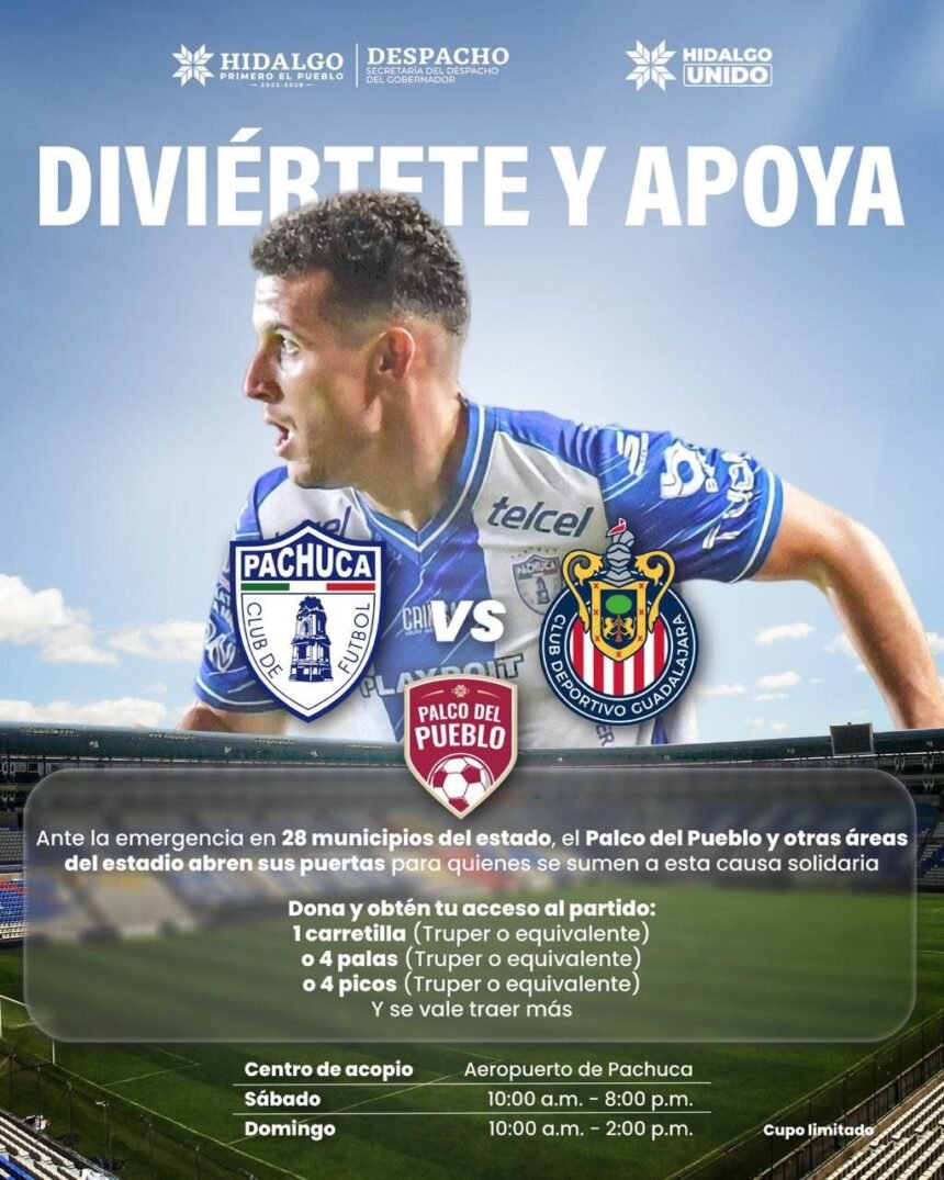 pachuca y chivas apoyan a municipios afectados en hidalgo mediante