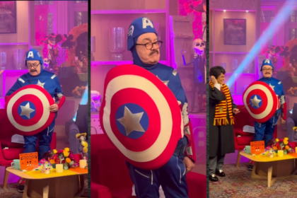 Pedro Sola se disfraza del Capitán América y sorprende en Ventaneando