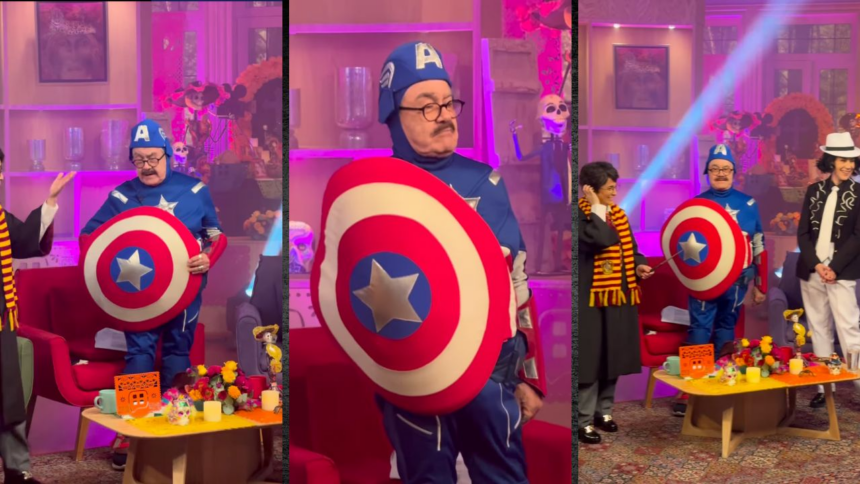 Pedro Sola se disfraza del Capitán América y sorprende en Ventaneando