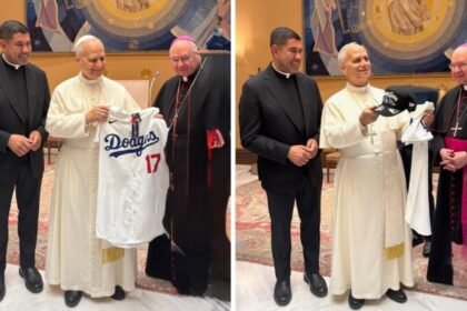 peticion al papa leon xiv para que los dodgers alcancen