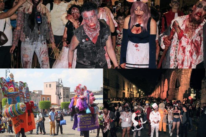 zombie walk 2025 y toritos de petate ocupan la avenida