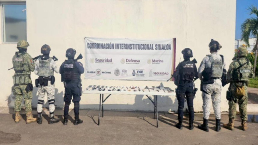 aseguran seis rifles en el aeropuerto de culiacan y desmantelan
