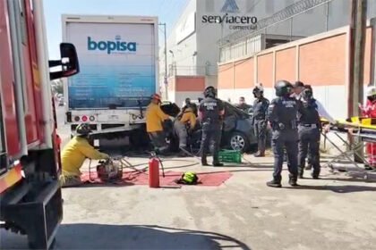 automovilista resulta con lesiones graves tras choque por alcance en