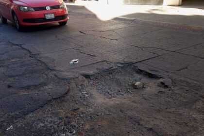 bache de grandes dimensiones afecta el centro de pachuca
