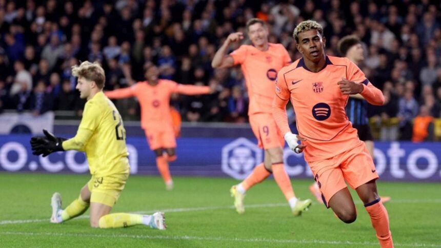 barcelona empata con brujas en un partido de alta tension