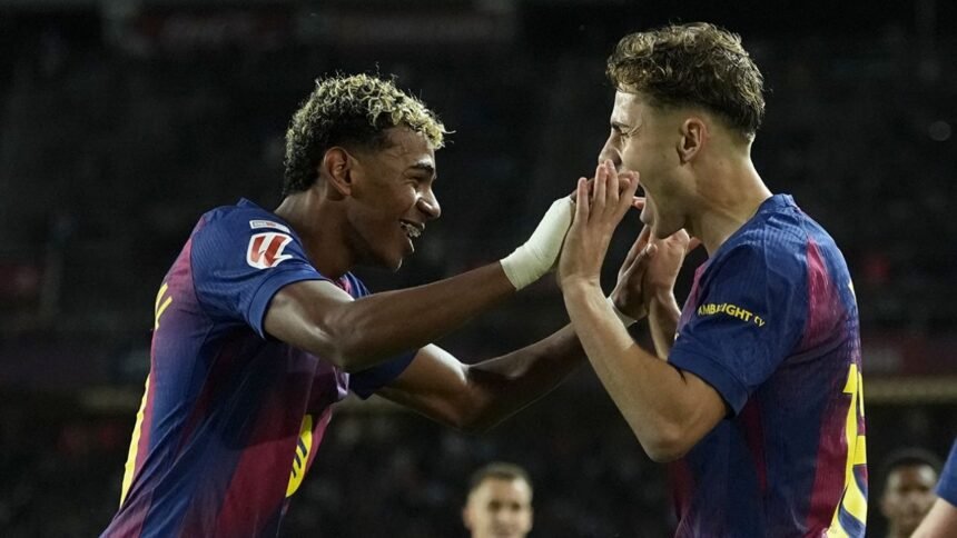 barcelona obtiene victoria ante elche con goles de lamine yamal