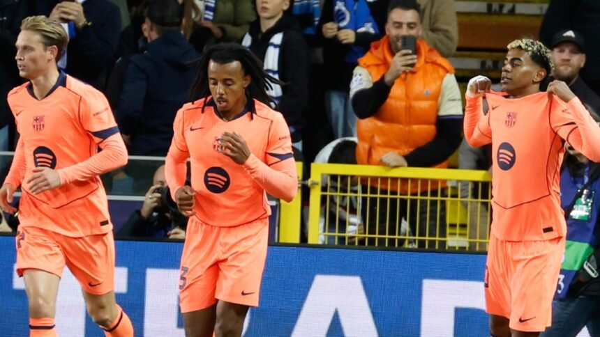 champions league fc barcelona y club brujas empatan en un