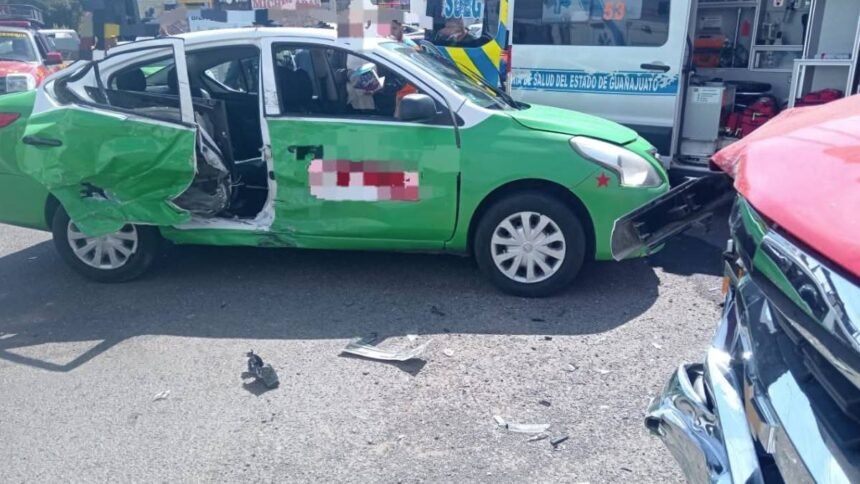 choque en guanajuato capital causa lesiones graves a dos personas