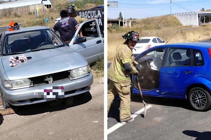 choque entre dos vehiculos en la carretera morelia patzcuaro