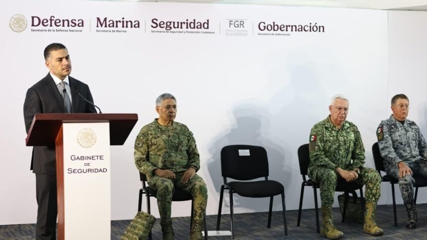 confirma gabinete de seguridad la presencia de 14 elementos de