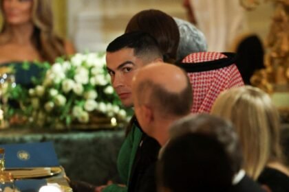 cristiano ronaldo asiste a cena en la casa blanca y