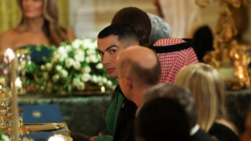 cristiano ronaldo asiste a cena en la casa blanca y