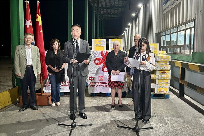 cuba recibe cargamento de alimentos desde china para los afectados