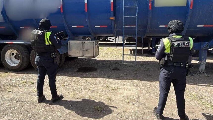 decomisan pipa llena de combustible abandonada en la carretera celaya dolores