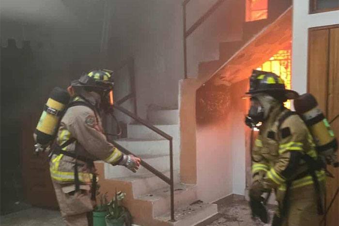 detenido sospechoso de causar incendio en el templo de la