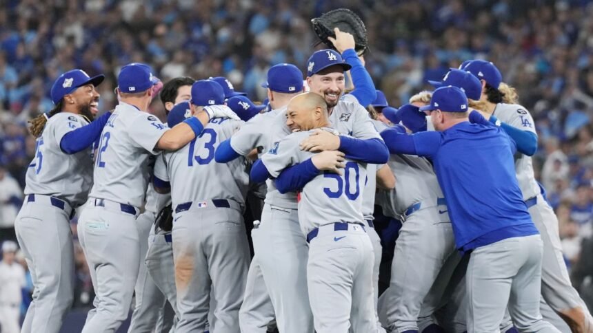 dodgers se consagran campeones tras vencer a los azulejos en