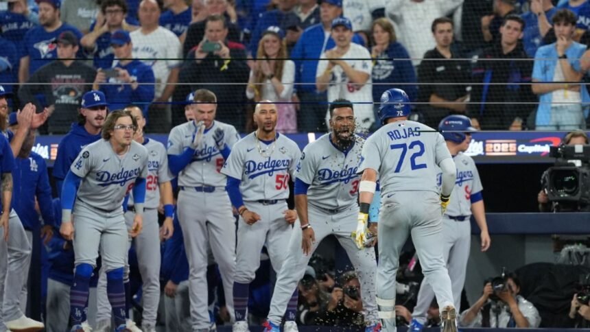 dodgers superan a azulejos en extrainnings y se coronan bicampeones