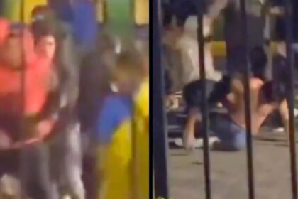 enfrentamiento entre aficionados del toluca y america en paseo tollocan