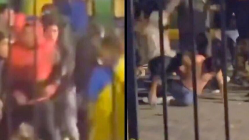 enfrentamiento entre aficionados del toluca y america en paseo tollocan