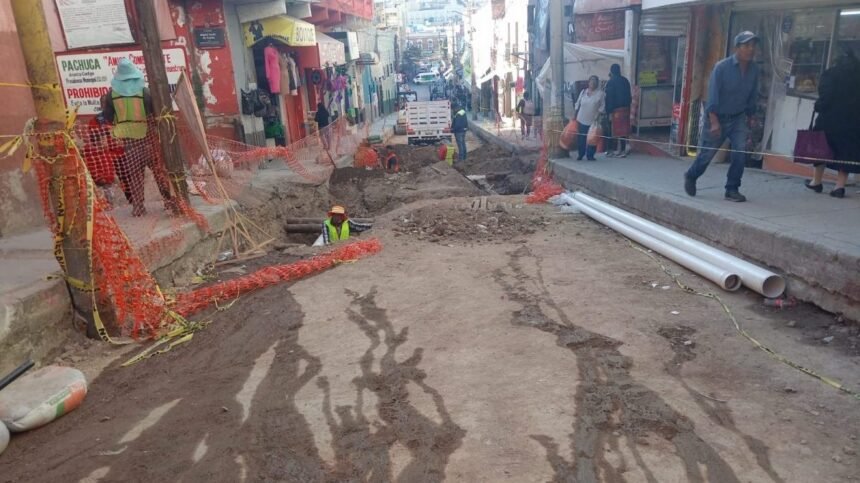 estado actual de las obras en diferentes puntos de pachuca