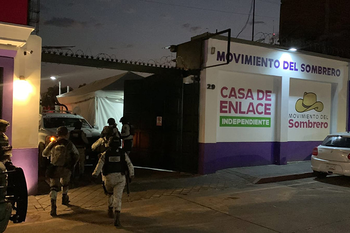 fuerzas federales resguardan la llegada de la alcaldesa grecia quiroz