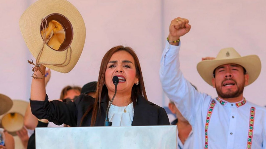 grecia quiroz asume la alcaldia de uruapan ante amenazas de