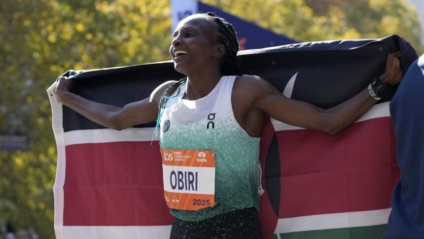 hellen obiri establece nuevo record del maraton de nueva york