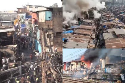 incendio devastador en el barrio marginal mas grande de asia