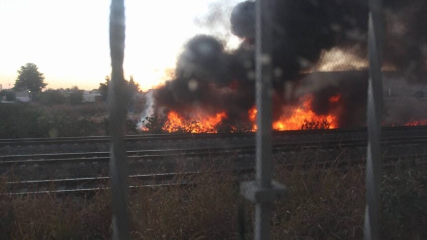 incendio en cercanias del fraccionamiento la pradera genera preocupacion en
