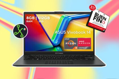 Laptop económica con 8 GB de RAM y teclado en español con Ñ para tareas básicas