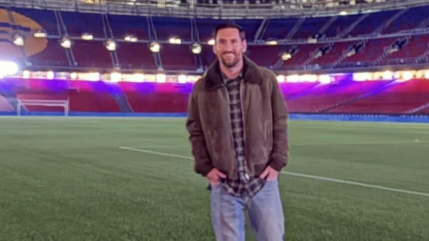 leo messi visita el camp nou y expresa su deseo