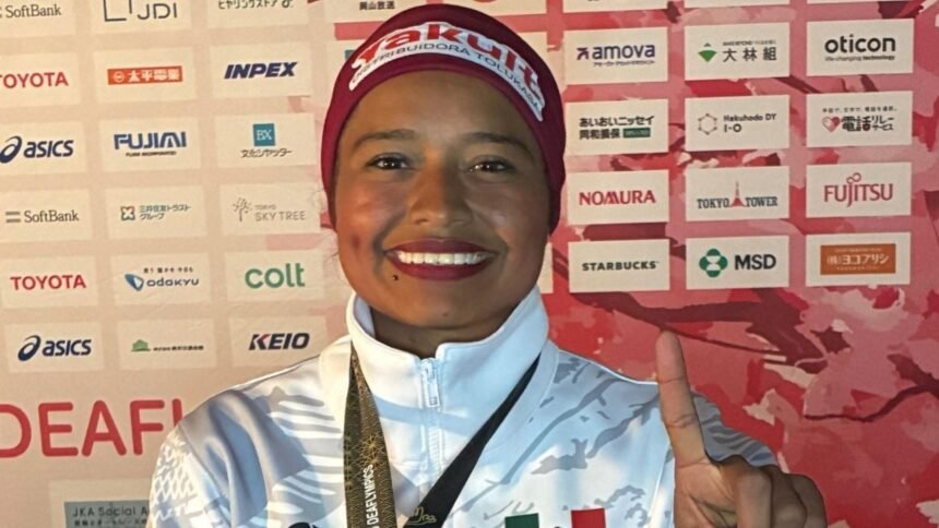 lourdes ponce gana medalla de oro en 10 mil metros